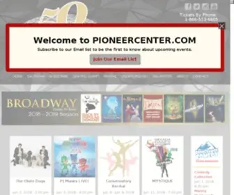 Pioneercenter.com(Pioneer Center Official Site) Screenshot