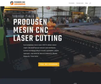 Pioneercncindonesia.com(PIONEER Pabrik Produsen Mesin CNC Plasma Cutting) Screenshot