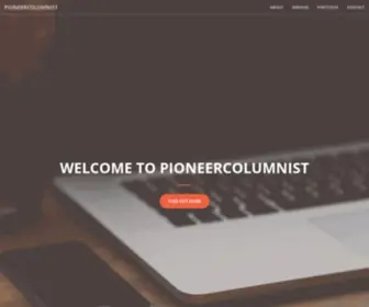 Pioneercolumnist.com(Pioneercolumnist) Screenshot