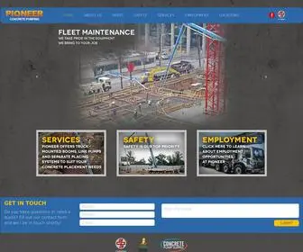 Pioneerconcrete.com(Pioneer Concrete) Screenshot