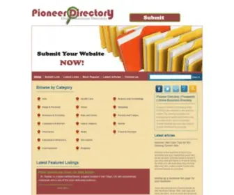 Pioneerdir.com(Pioneer Directory) Screenshot