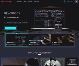 Pioneerdj.com(Pioneer DJ) Screenshot
