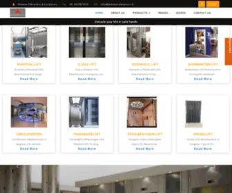 Pioneerelevators.in(Pioneer Elevators & Escalators) Screenshot