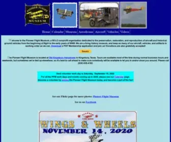 Pioneerflightmuseum.org(Pioneer Flight Museum) Screenshot