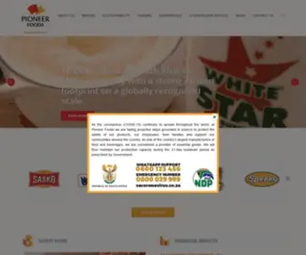 Pioneerfoods.co.za(Pioneer Foods) Screenshot