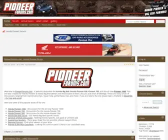 Pioneerforums.com(Honda Pioneer Forums) Screenshot