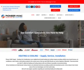 Pioneerhvacsupply.com(Pioneer HVAC) Screenshot