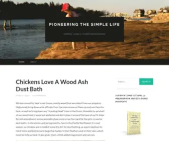 Pioneeringthesimplelife.org(Pioneering The Simple Life) Screenshot