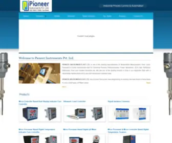 Pioneerinst.com(Pioneer Instruments Pvt) Screenshot