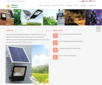 Pioneerlightinggroup.com(Solar LED light) Screenshot