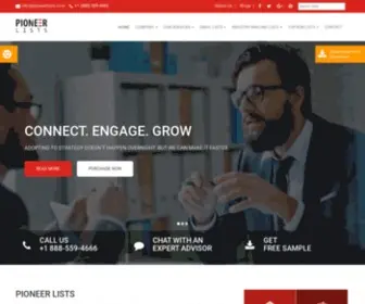 Pioneerlists.com(Pioneer Lists) Screenshot