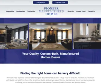 Pioneermanufacturedhomes.com(Pioneer Manufactured Homes) Screenshot