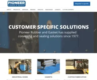 Pioneerrubber.com(Pioneer Rubber & Gasket) Screenshot