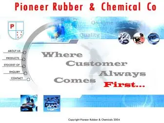 Pioneerrubchem.com(Pioneer Rubber synthetic rubber and chemicals) Screenshot