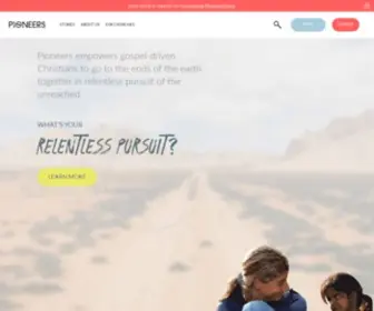 Pioneers.org(Pioneers partners with churches to send missionaries to people groups with limited) Screenshot