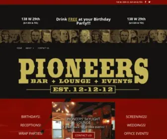 Pioneersbar.com(Pioneers Bar) Screenshot