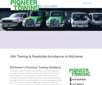 Pioneertowing.ca(Pioneer Towing) Screenshot