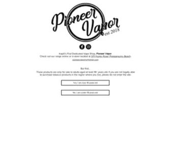 Pioneervapor.co.nz(PioneerVapor) Screenshot