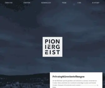 Pioniergeist.xyz(Pioniergeist) Screenshot