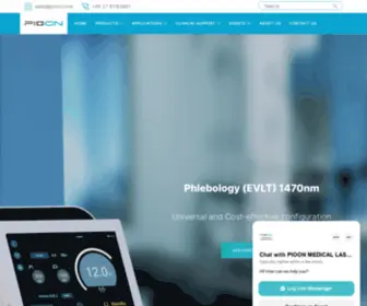 Pioon.com(Pioon-Full stack self-developed new generation medical laser system) Screenshot