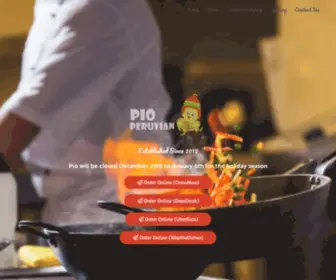 Pioperu.com(Peruvian Restaurant) Screenshot