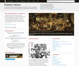 Piosenkaztekstem.pl(Piosenka z tekstem) Screenshot
