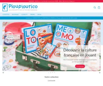 Pioupiourico.com(Jeux éducatifs sur la culture française dès 3 ans) Screenshot