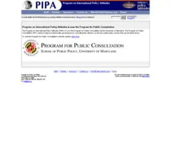 Pipa.org(American attitudes) Screenshot