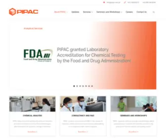 Pipac.com.ph(The Philippine Institute of Pure and Applied Chemistry) Screenshot