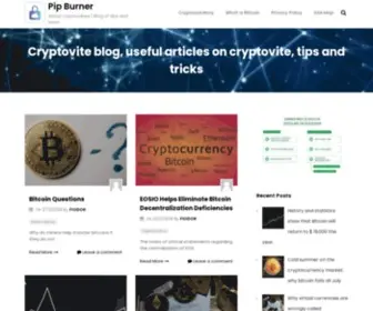 Pipburner.com(Cryptovite blog) Screenshot