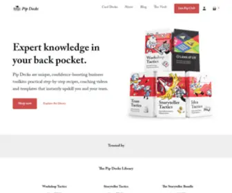 Pipdecks.com(Expert knowledge in your back pocket) Screenshot
