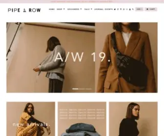 Pipeandrow.com(PIPE AND independent Seattle based brick+mortar and online shop) Screenshot