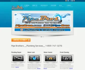 Pipebros.com(Web hosting provider) Screenshot