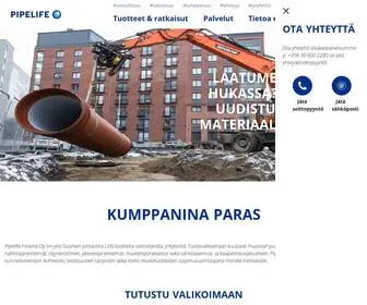 Pipelife.fi(Kumppanisi huomisen rakentamisessa) Screenshot