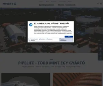 Pipelife.hu(Főoldal) Screenshot