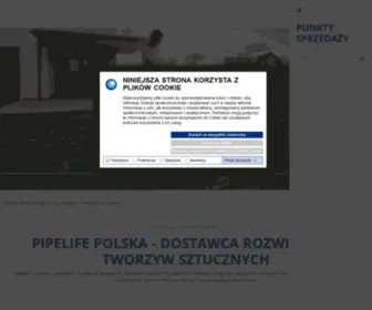 Pipelife.pl(Pipelife Polska: Producent Rur i Kształtek z Tworzyw Sztucznych) Screenshot