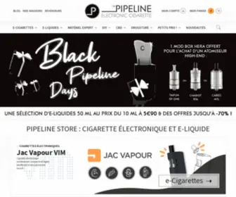 Pipeline-Store.fr(PIPELINE Store : Spécialiste de la cigarette électronique de qualité) Screenshot