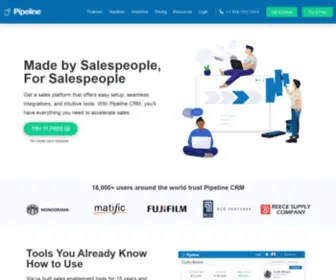 Pipelinecrm.com(CRM Software for sales teams (PipelineDeals)) Screenshot