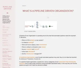 Pipelinedriven.org(Pipeline Driven) Screenshot