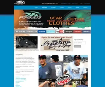 Pipelinegear.com(Pipeline Clothes & Gear) Screenshot