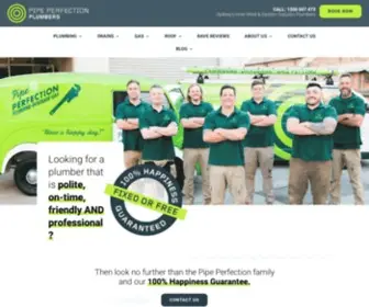 Pipeperfection.com.au(Plumbers Sydney) Screenshot