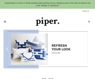 Piper-Collection.com(Decorative Pillows) Screenshot