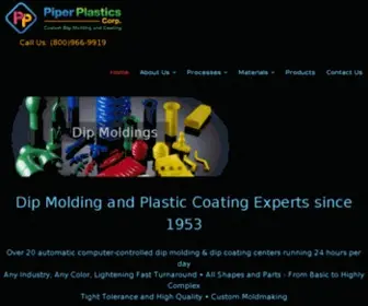 Piper-Plastics.com(Dip Coating & Plastic Dip Molding Experts at Piper Plastics Corp) Screenshot