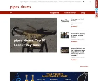 Pipesdrums.com(Stay Tuned) Screenshot