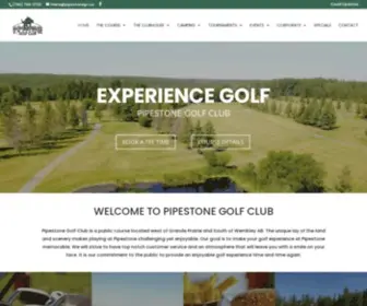 Pipestonegc.ca(Pipestone Golf Club) Screenshot