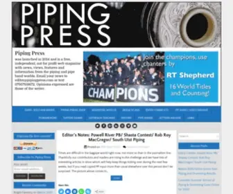 Pipingpress.com(Piping Press) Screenshot