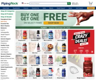 Pipingrock.com(Discount Vitamins) Screenshot