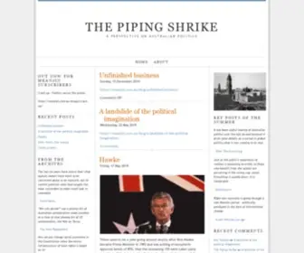 Pipingshrike.com(The Piping Shrike) Screenshot