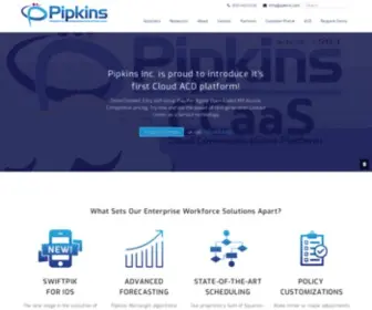 Pipkins.com(Call center workforce management software for scheduling and forecasting your contact center agents) Screenshot
