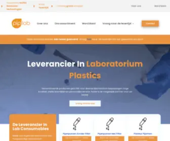 Piplab.nl(De leverancier in hoogwaardige PCR) Screenshot